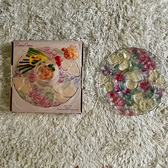 Glass Coloured Stained Serving Tray NEW - Picture 7 of 8